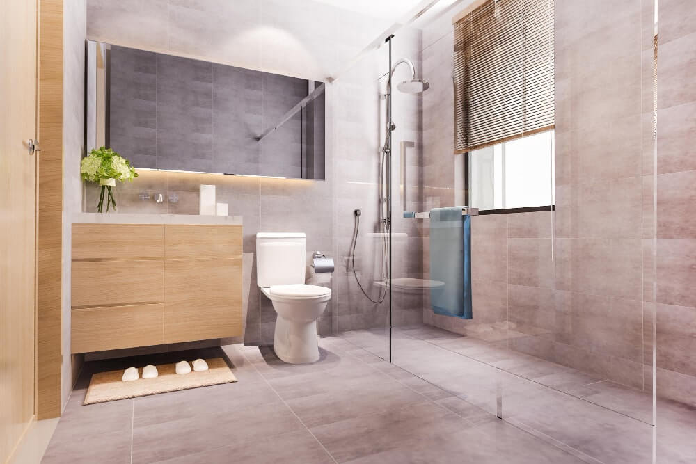 3d Rendering Modern Design Marble Tile Toilet Bathroom 1 Min 